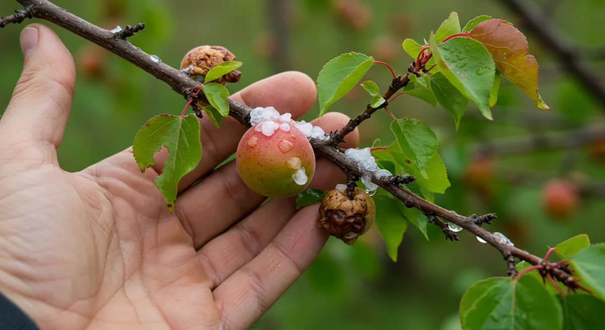 Mersin Mut'ta Şiddetli Dolu Kabusu: Kayısı ve Zeytin Bahçeleri Felç Oldu!