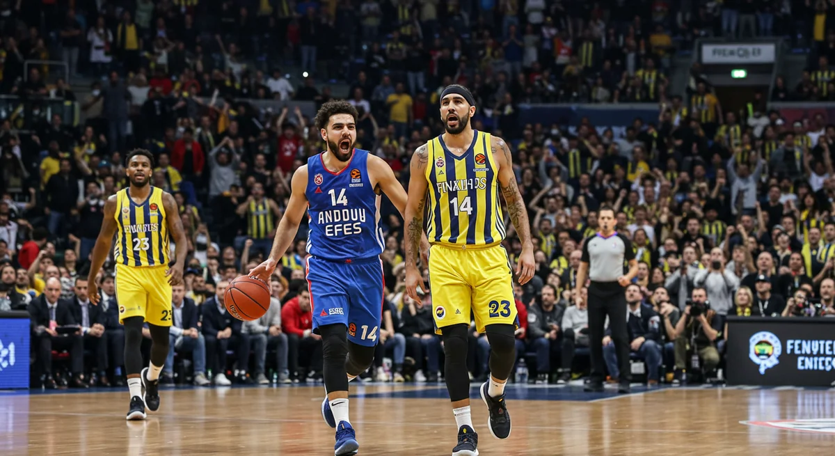 Basketbol Derbisi Nefesleri Kesti: Anadolu Efes, Fenerbahçe Beko'yu Devirerek Seride Öne Geçti!