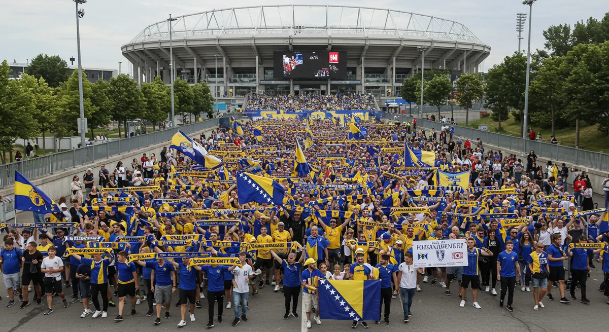 Toronto'da Tarihi Coşku: Bosna Hersek Taraftarları FIFA Kupası Maçına Akın Etti!