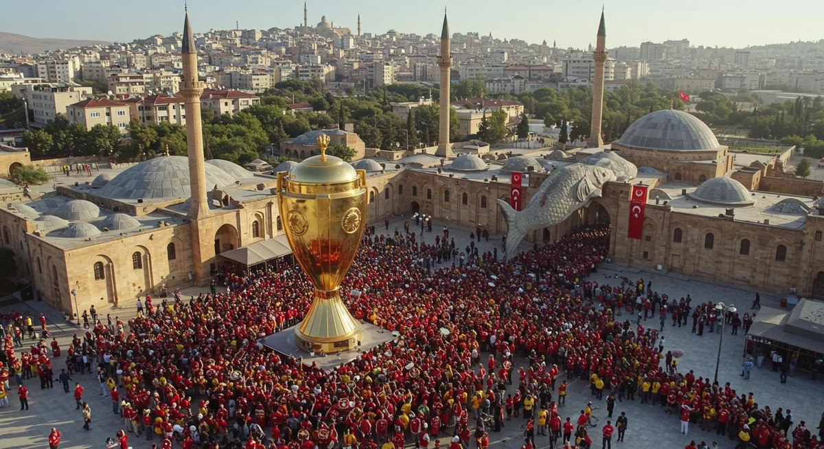 Aslan'ın Tacı Balıklıgöl'de! Galatasaray Şampiyonluk Kupası Şanlıurfa'yı Salladı