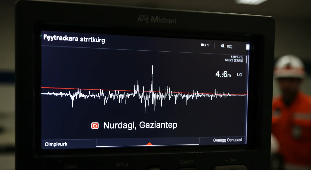 Gaziantep Gece Yarısı Sallandı: 4.6 Büyüklüğündeki Deprem Bölgeyi Alarmı Geçirdi