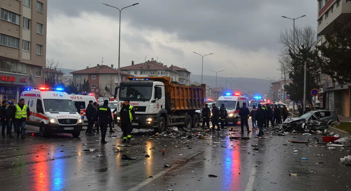 Elazığ'da Dehşet Anları: Freni Boşalan Kamyon Can Pazarı Yarattı, 5 Kişi Yaralandı! Şirketten Flaş Açıklama