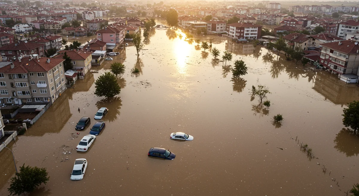 Niğde'yi Vuran Şiddetli Sağanak: Gümüşler'de Üç Araç Sulara Gömüldü, Büyük Facia Kıl Payı Önlenildi!
