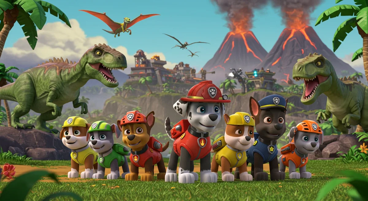 PAW Patrol: Dino Filmi'nden Nefes Kesen Fragman! Yavrular Dinozorlarla Dolu Adada En Büyük Görevine Çıkıyor