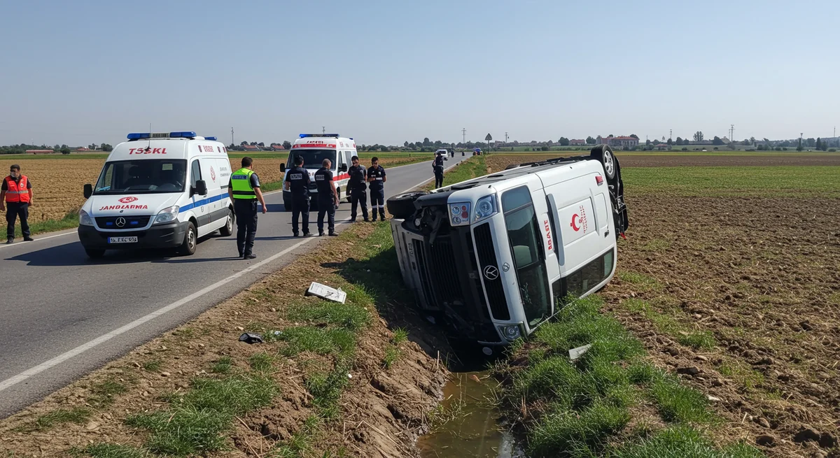 Polatlı'da Tarım İşçilerini Taşıyan Minibüs Faciası: 4 Yaralı, Birinin Durumu Kritik!