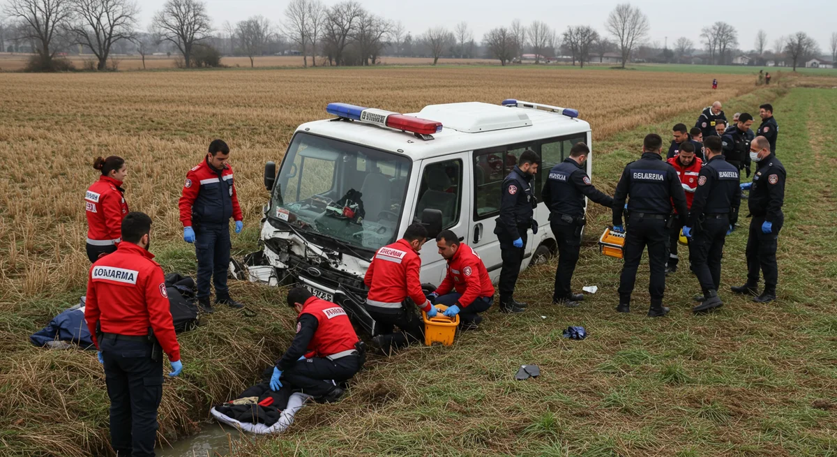 Polatlı'da Tarım İşçilerini Taşıyan Minibüs Faciası: 4 Yaralı, Birinin Durumu Kritik!