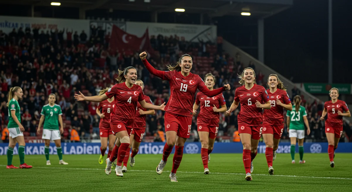 A Milli Kadın Futbol Takımı'ndan Tarihi Zafer: Kuzey İrlanda'yı Devirip Play-Off Biletini Kaptılar!