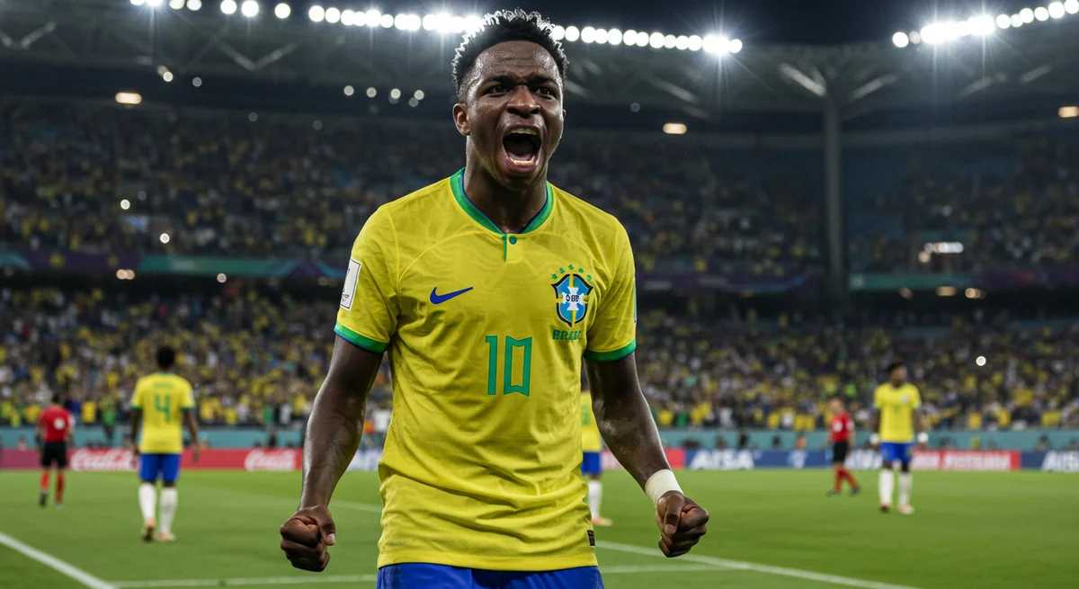 Vinicius Junior'dan Brezilya'ya Şampiyonluk Sözü: "Hayalimin Merkezindeyim, Tarih Yazmaya Geldik!"