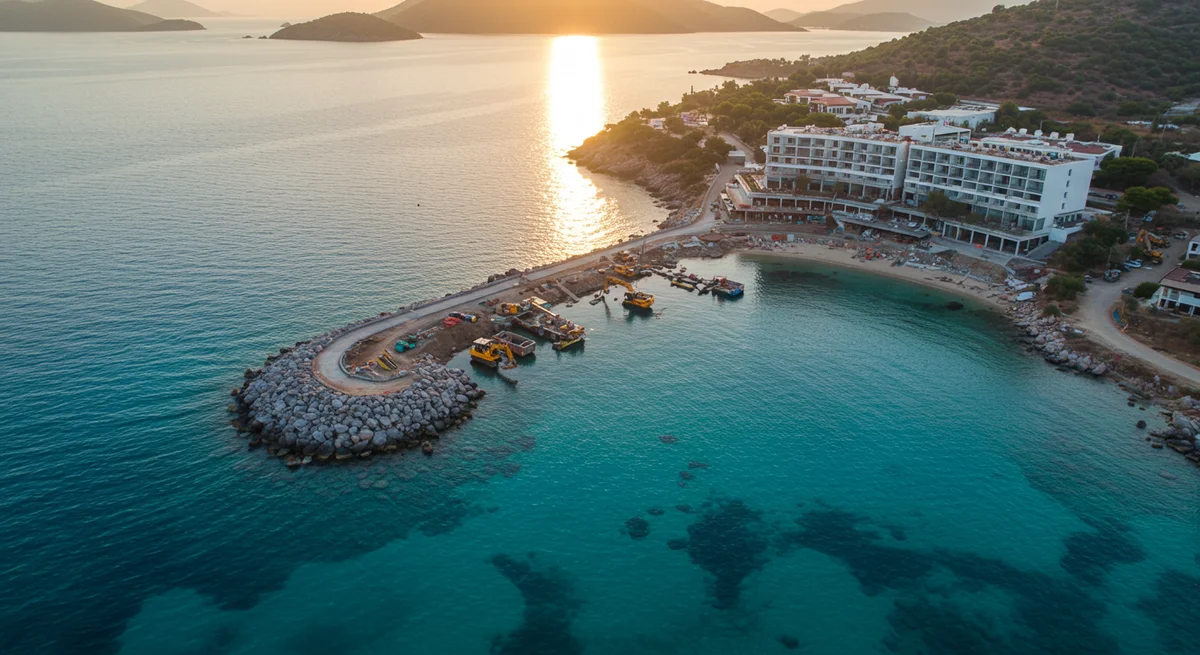 Bodrum'un Cennet Köşesinde Akılalmaz Manzara: İnşaat Yasağına Rağmen Doğa Katliamı Durmuyor!