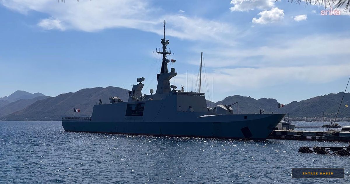Fransız Savaş Gemisi Marmaris Kıyılarında: 151 Mürettebatlı Dev Fırkateyn Türk Sularında