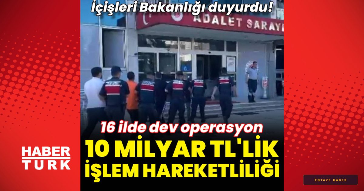 İçişleri'nden Dev Operasyon: 16 İlde 22 Suç Örgütüne Büyük Darbe!