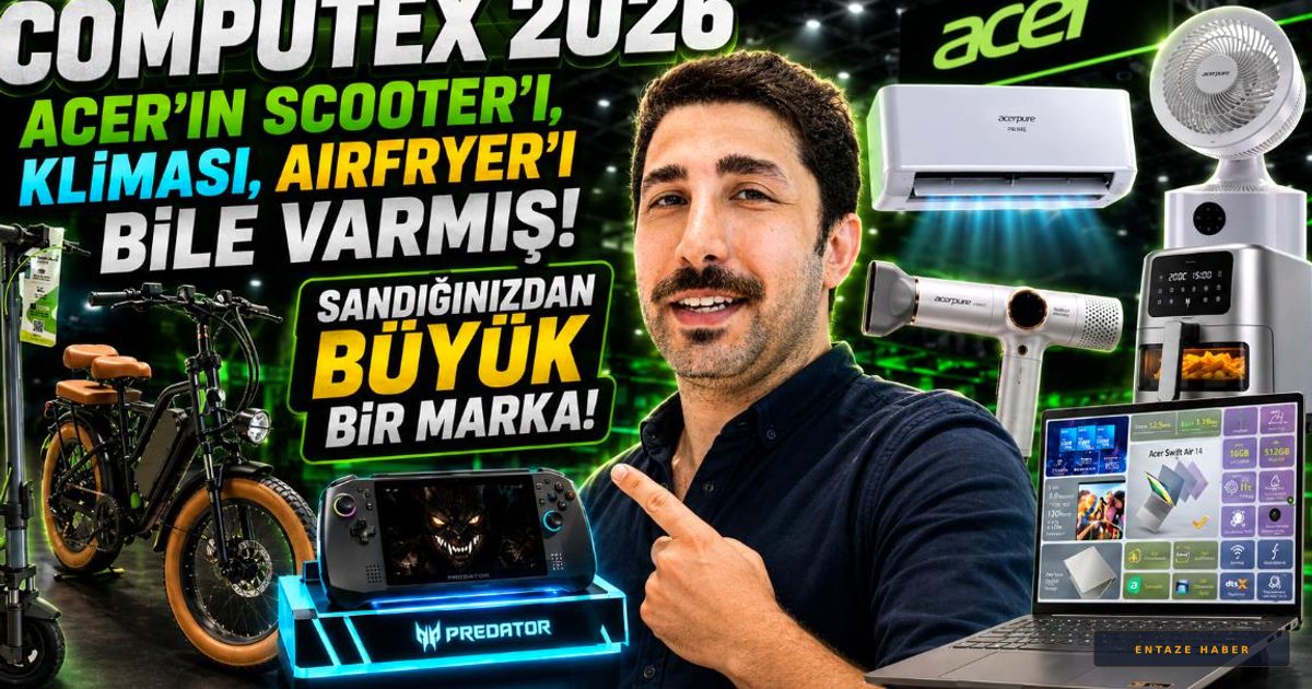 Acer Şaşırtmaya Devam Ediyor: COMPUTEX 2026'da Tanıtılan Ev Aletleri Herkesi Şoke Etti