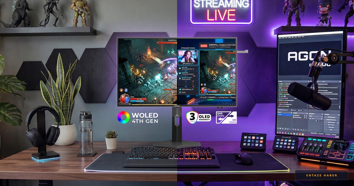 E-Sporun Yeni Kralı: 720 Hz Yenileme Hızıyla AGON PRO AGP277QKDC Tanıtıldı