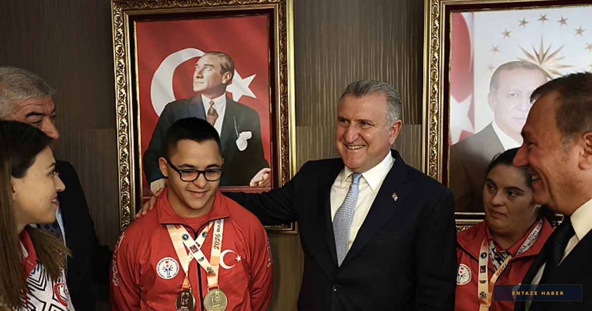 Madalya Canavarı Özel Sporcular Bakan Bak’ın Konuğu Oldu