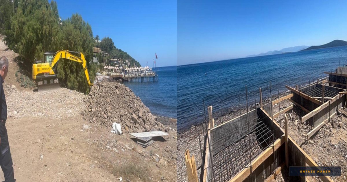 Bodrum'un Doğasına İhanet: Sahile Beton Döken Firmaya Ağır Ceza