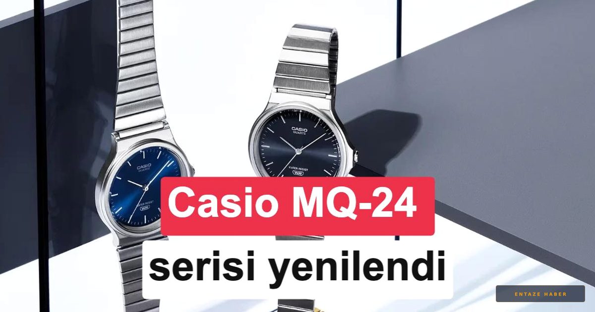 Efsane Geri Döndü: Casio MQ-24 Serisi Şimdi Metalik Şıklıkla Yenilendi
