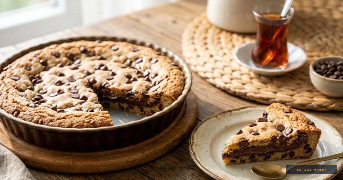 Çay Saatlerinin Yeni Yıldızı: Ev Yapımı Çikolata Dolgulu Cookie Tart Tarifi