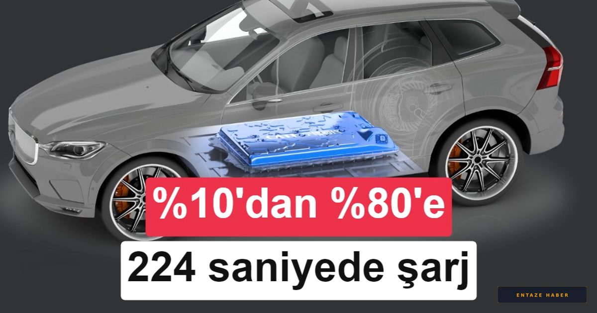 Elektrikli Araçlarda Devrim: Şarj Süresi 224 Saniyeye İndi!