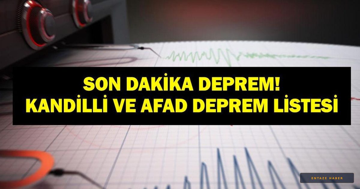 11 Haziran Deprem Alarmı: Bugün Sarsıntı Hissedildi mi? AFAD ve Kandilli'den Güncel Veriler