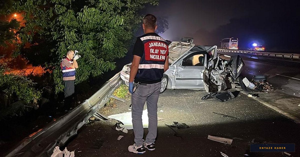 TEM Otoyolu'nda Gece Yarısı Dehşeti: Emniyet Şeridindeki Aileye TIR Çarptı