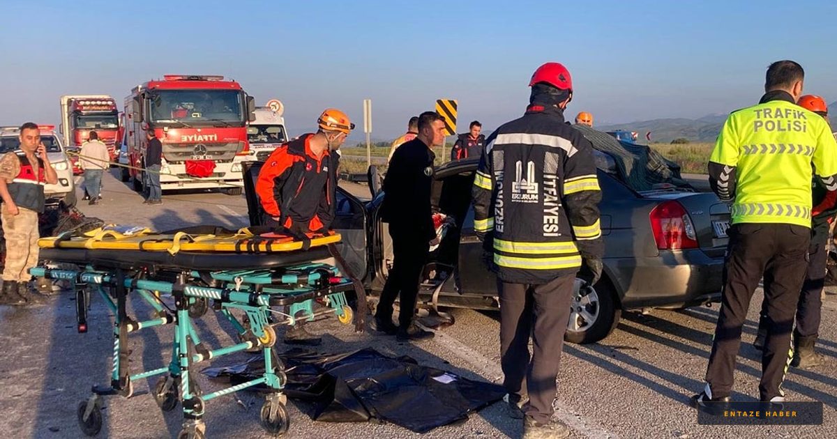 Erzurum Aşkale Yolu Kan Gölü: Feci Kazada 3 Kişi Hayatını Kaybetti