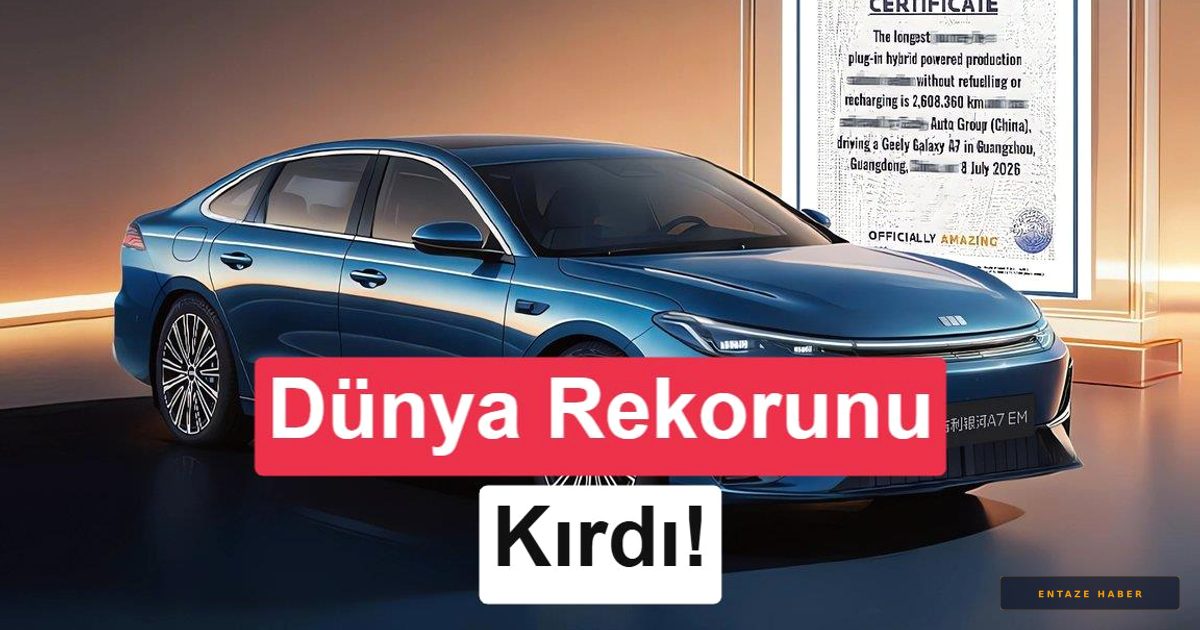 Tek Depoyla 2.608 Kilometre: Geely Galaxy A7 EM Dünya Rekorunu Kırdı