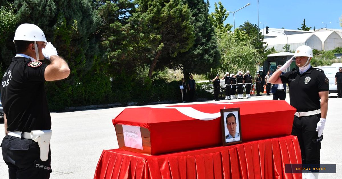 Görev Başında Kalp Krizine Yenik Düşen Polis Memuru Murat Bayırlı Son Yolculuğuna Uğurlandı