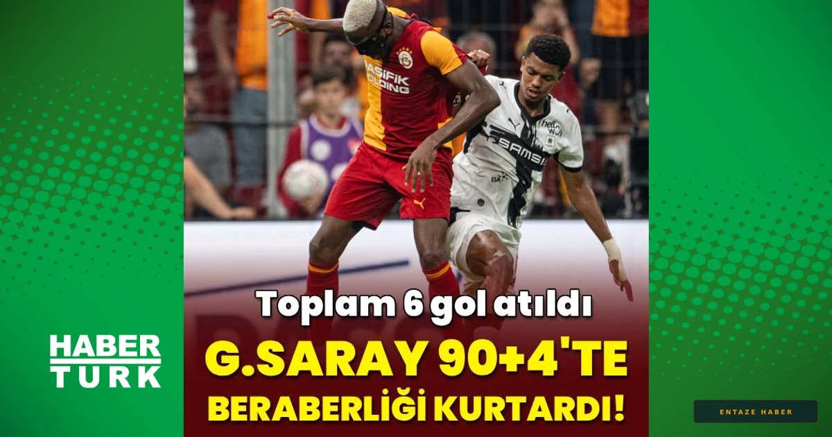 Galatasaray'da Rennes Şoku: Uzatmalarda Gelen Nefes