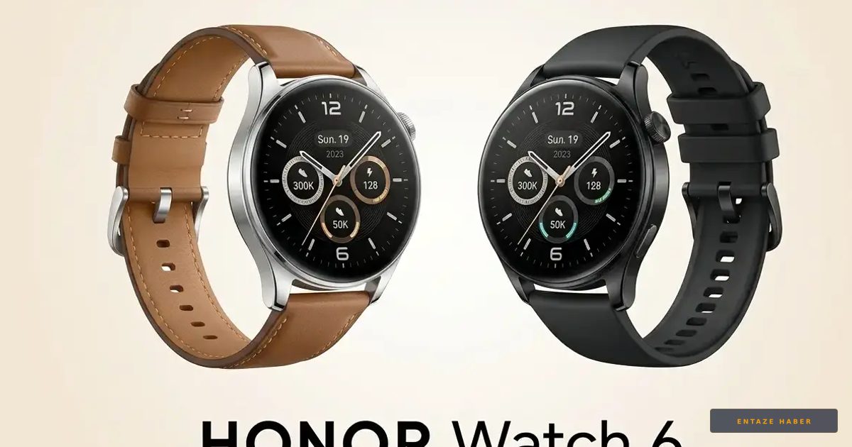 Honor Watch 6 Sahneye Çıktı: 35 Günlük Pil Ömrü İnce Kasada!