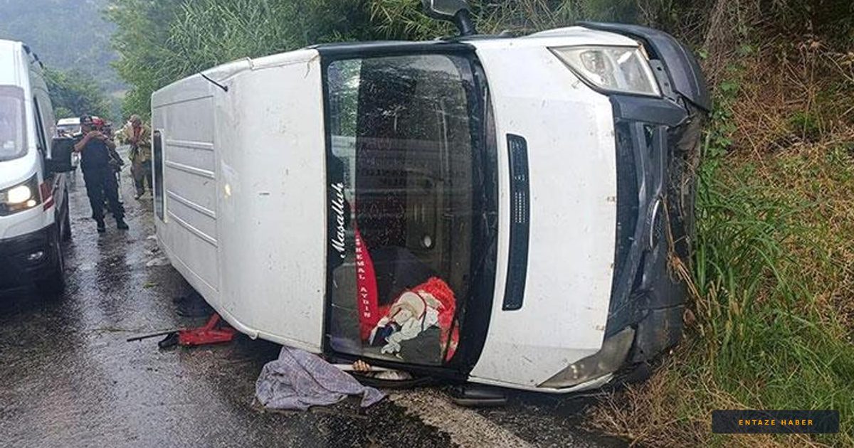 İzmir'de Feci Kaza: İşçi Servisi Şarampole Uçtu, 1 Ölü, 10 Yaralı