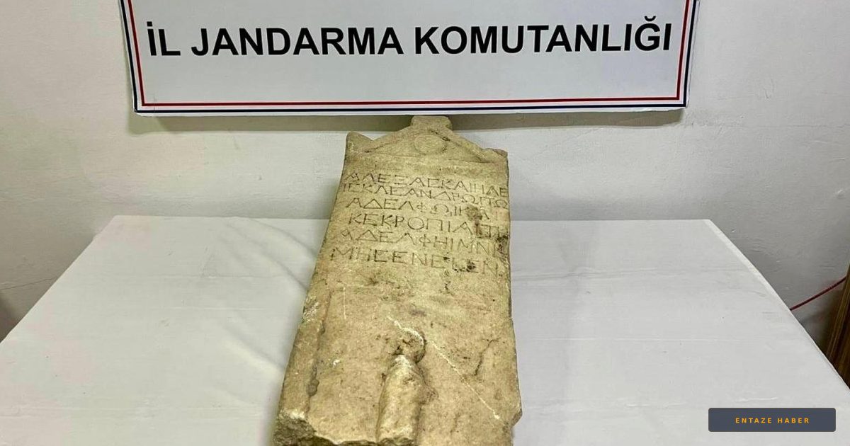 Kırşehir'de Tarihi Operasyon: Roma Döneminden Kalma Mezar Taşı Ele Geçirildi