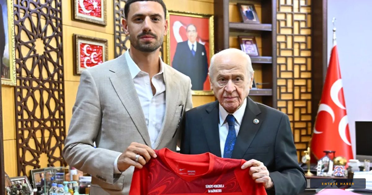 Milli Futbolcu Merih Demiral'dan Devlet Bahçeli'ye Özel Ziyaret