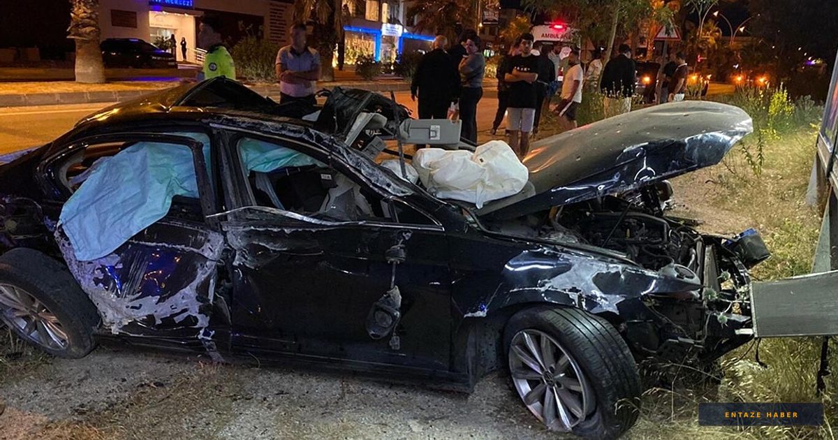 Bodrum'da Korkunç Kaza: Otomobil Yoldan Çıktı, 3 Genç Yaralandı