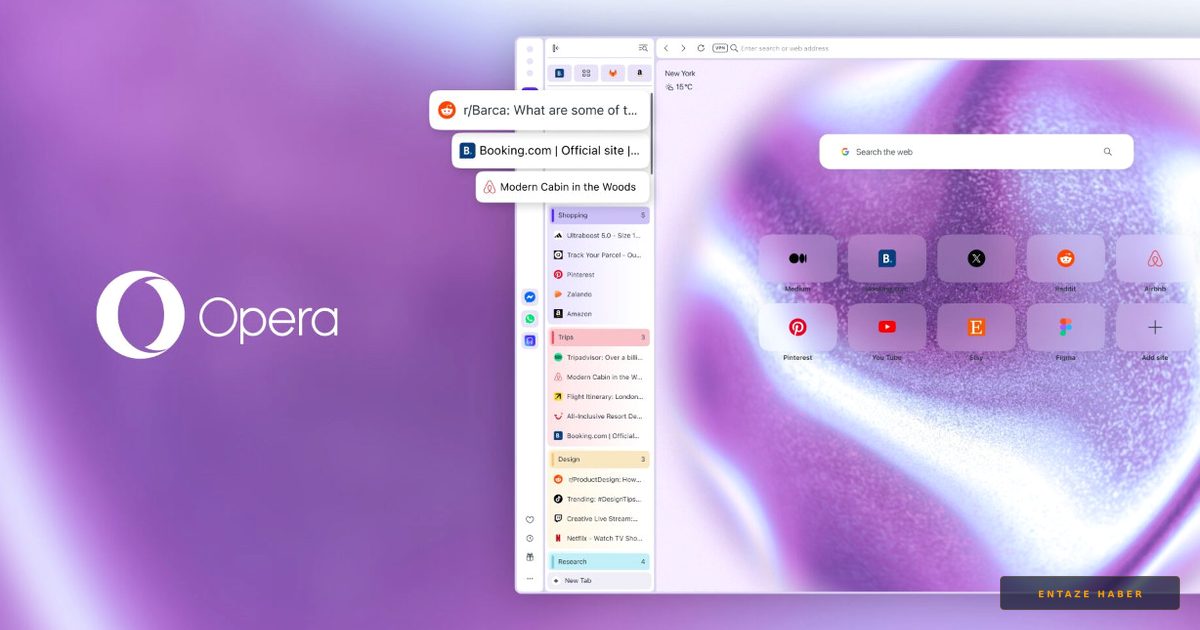 Opera One'da Devrim: Dikey Sekmeler ve Google Lens Entegrasyonu Geldi