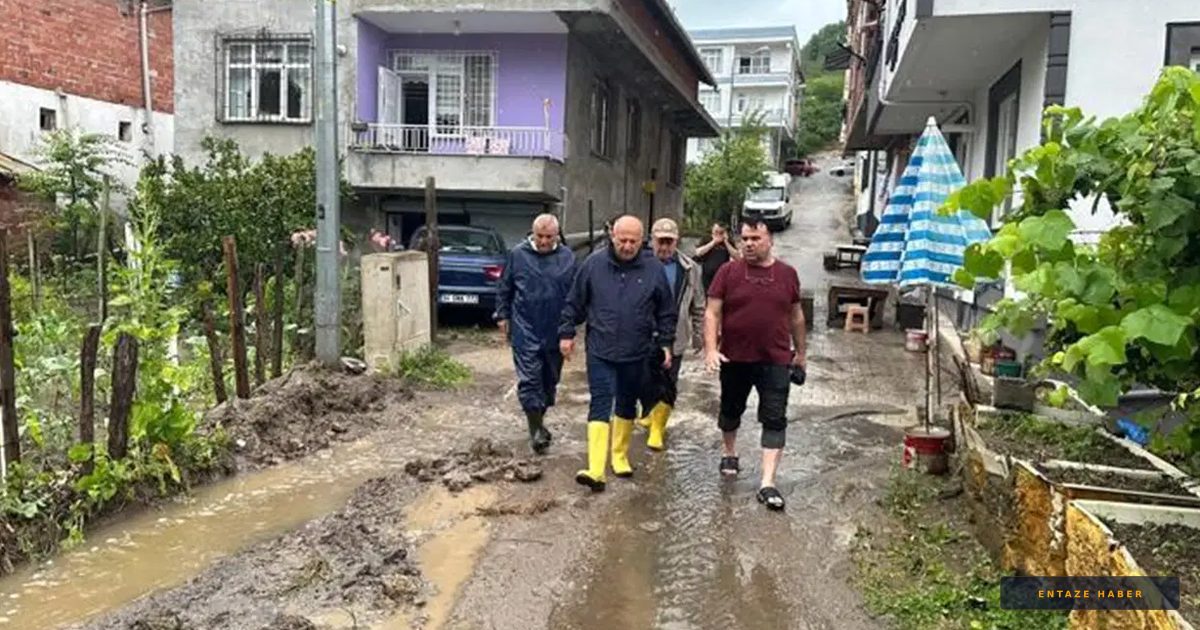Ordu'da Kabus Gecesi: Ünye'yi Sağanak Vurdu, Ekipler Teyakkuzda