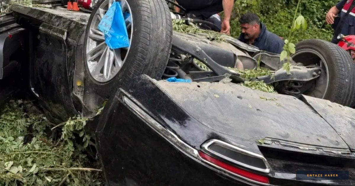Giresun'da Fındık Bahçesine Uçan Otomobilde Can Pazarı: 2 Ölü, 3 Yaralı