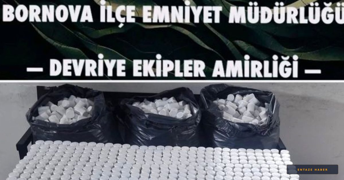 Bornova'da Büyük Operasyon: 118 Bin Sentetik Hap Ele Geçirildi