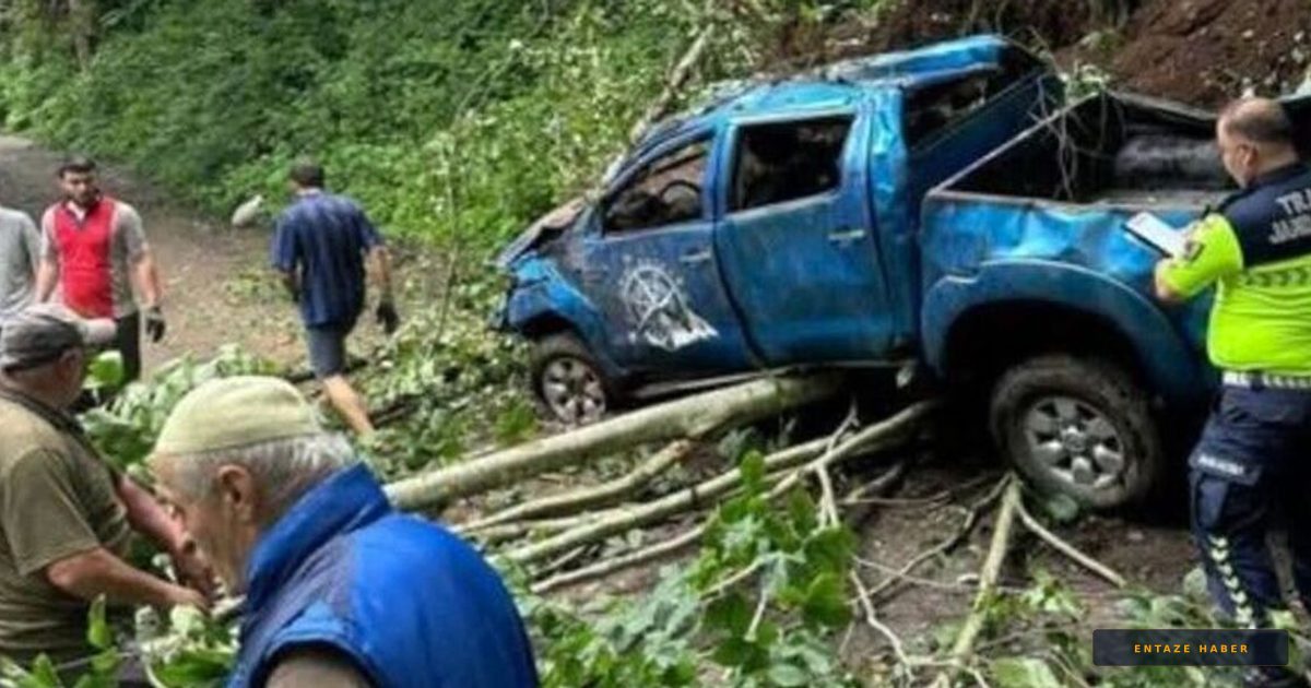 Rize'de Feci Kaza: Bahçeye Giden Karı-Koca Uçuruma Yuvarlandı