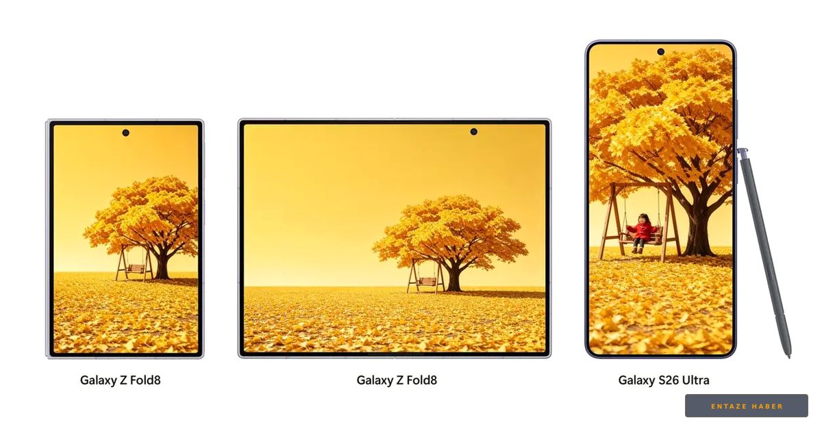 Samsung Galaxy Z Fold 8 ve S26 Ultra Yan Yana: Tasarım Devrimi Başlıyor