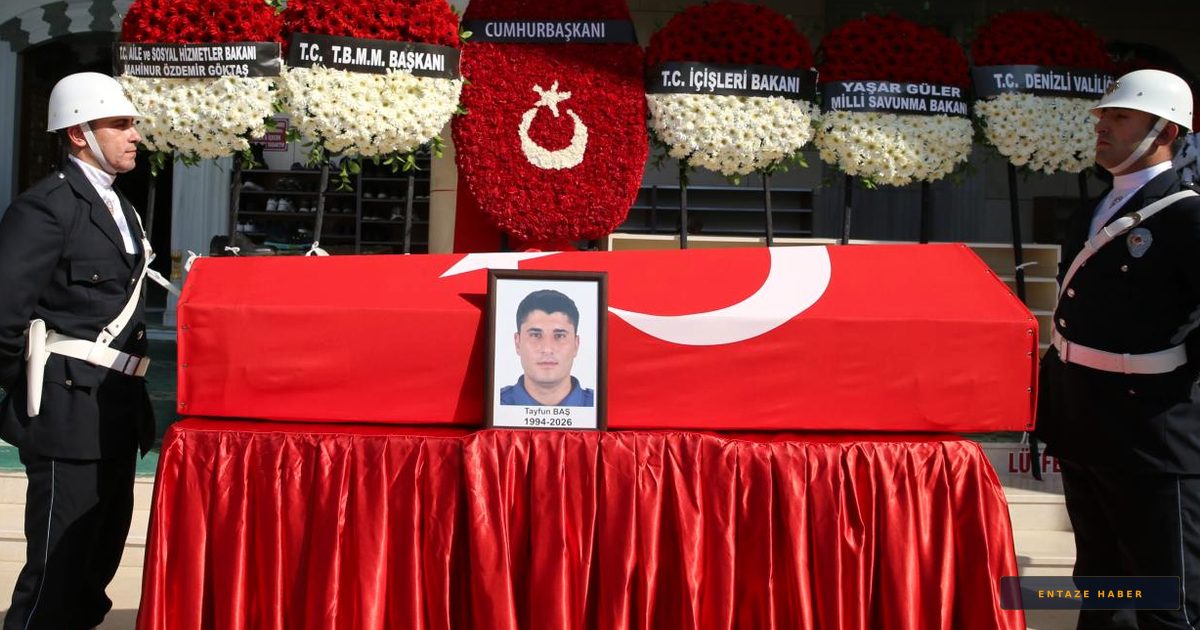 Muğla'da Şehit Düşen Polis Memuru Tayfun Baş Denizli'de Sona Uğurlandı