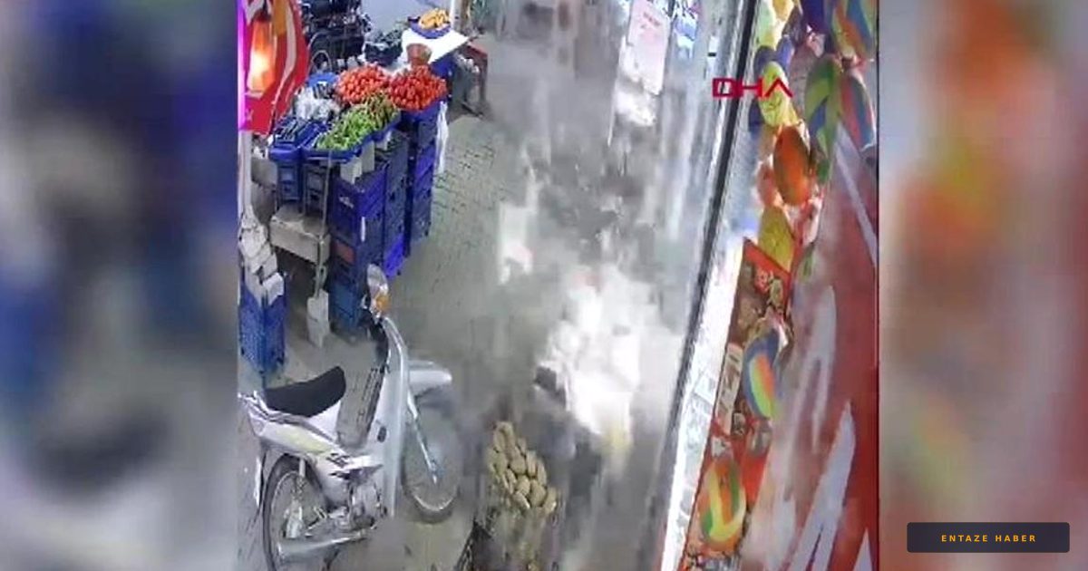 Manisa'da Şok Eden Patlama: Marketin Önündeki Sirke Şişesi Sıcağa Yenildi
