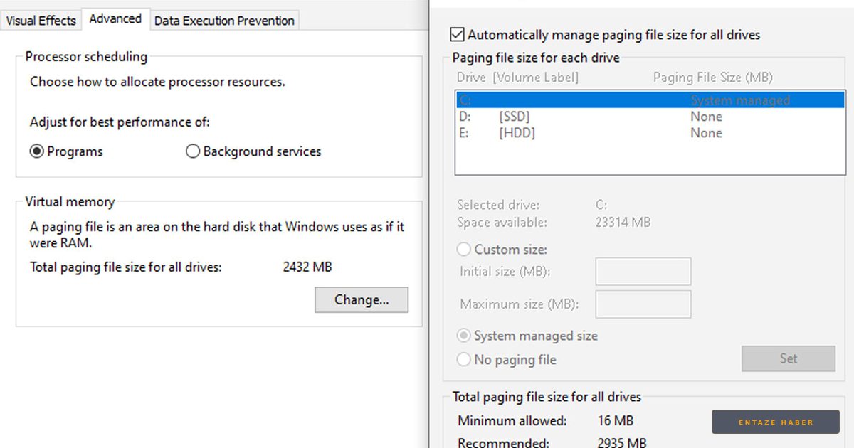 Windows Diskinizi Sessizce İşgal Ediyor: Sanal Bellek Dosyası (Pagefile) ile Yer Açma Rehberi