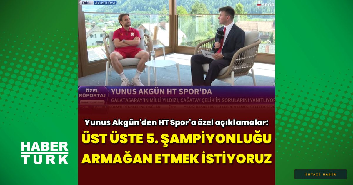 Yunus Akgün'den İddialı Sözler: Galatasaray'da Tarihi Hedef 5. Şampiyonluk!